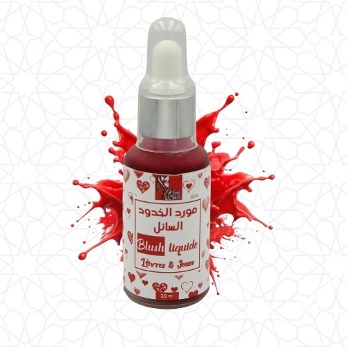 Blush liquide (indiqué sur l'étiquette).